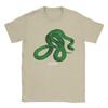 Streetwear T Shirt Deftones Green Snake Pure Cotton TShirts  Novelty Tee Shirt for Unisex Summer YK Casual Short Sleeve Tees