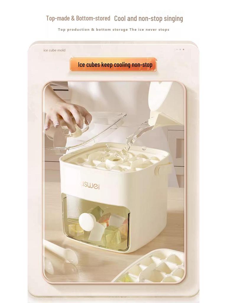 Tragbare Eiswürfelform mit großer Kapazität für Haushaltskühlschränke