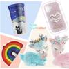 Zestaw do błyszczenia z żywicznymi cyrkoniami, 32 000 szt. 40 kolorów 3 mm Płaskie Jelly Gems Zestaw do błyszczenia i klej B7000, DIY Paznokcie, Buty, Kubki, Książki, Rękodzieło