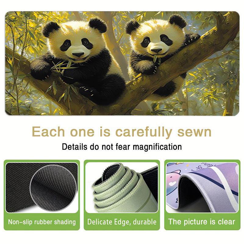1pc Panda bears in tree Computer Pad  Mouse Pads for Desk,Gamers and Office Use 020252