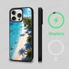 Sea Tropical Palm Trees Beach Phone Case Magnetic Case For iPhone 17 16 15 14 13 12 11 For Magsafe Wireless Charge Cover