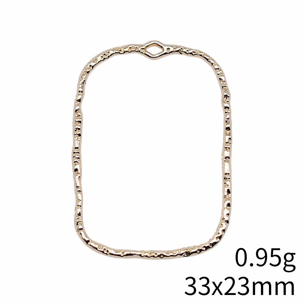 Wedding Anniversary Charms For Italian Bracelet Geometric Hollow Charms Pendant Women's Clothing Pendant Accessories