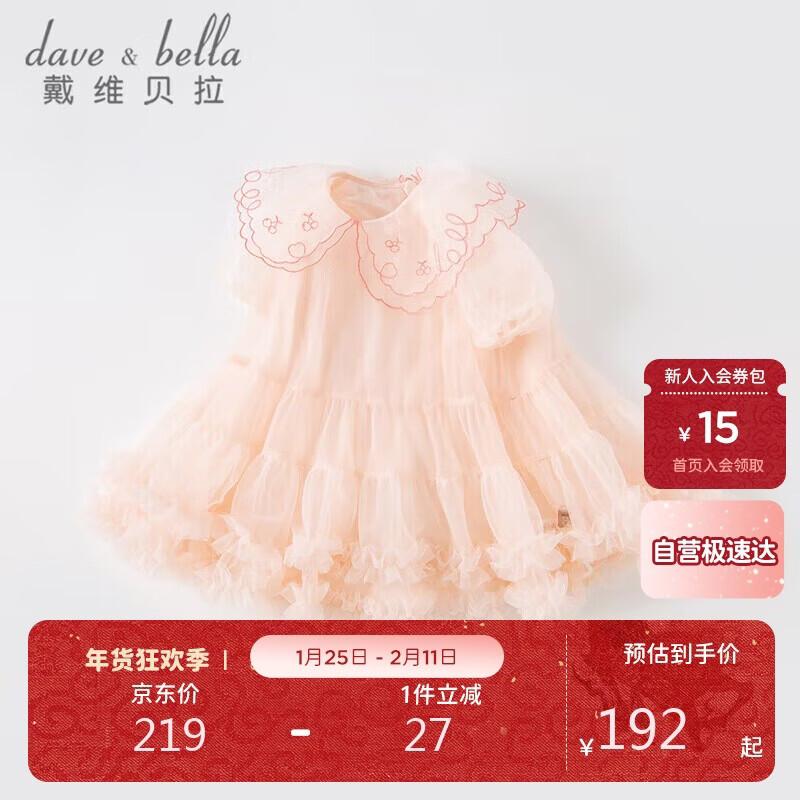 Летнее сетчатое платье-принцесса для девочек DAVE&BELLA 130cm