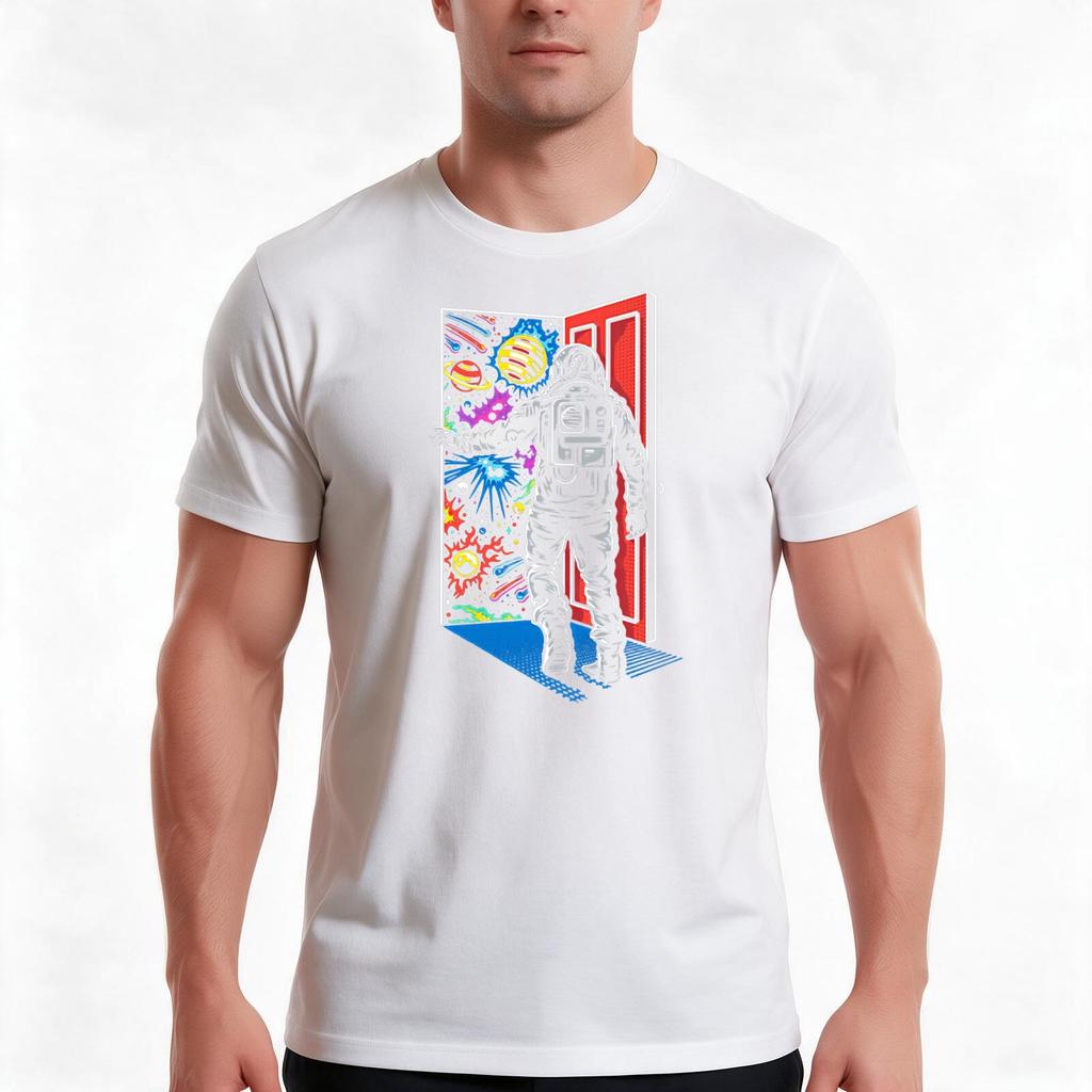Step Beyond Into The Am Cool Designs Tshirt Summer Casual Cotton Tee Oversized Streetwear Tops Vintage Graphic Print