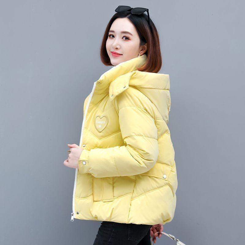 

Модная толстая зимняя куртка для женщин свободного кроя и теплая одежда XL жёлтый