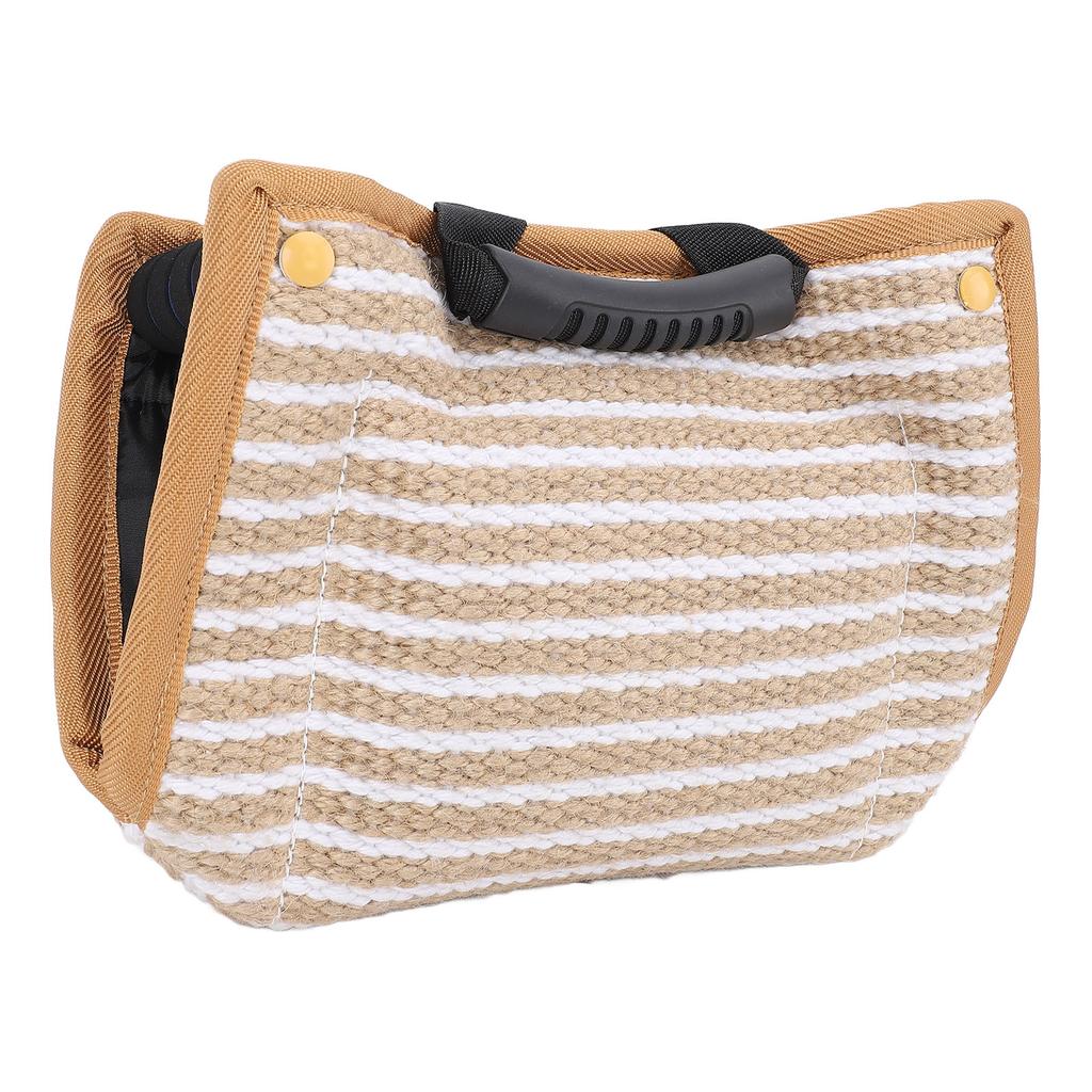 Dog Training Bite Pillow Tear Resistant Interactive Play Toy Jute Pad Dog Bite Sleeve Training Equipment with Handles