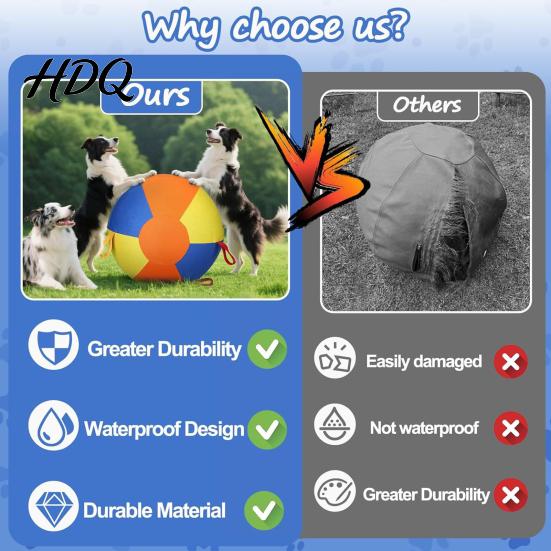 Hundespielzeug für große Rassen Hüteball für Hunde Beruhigend mit Griffabdeckung