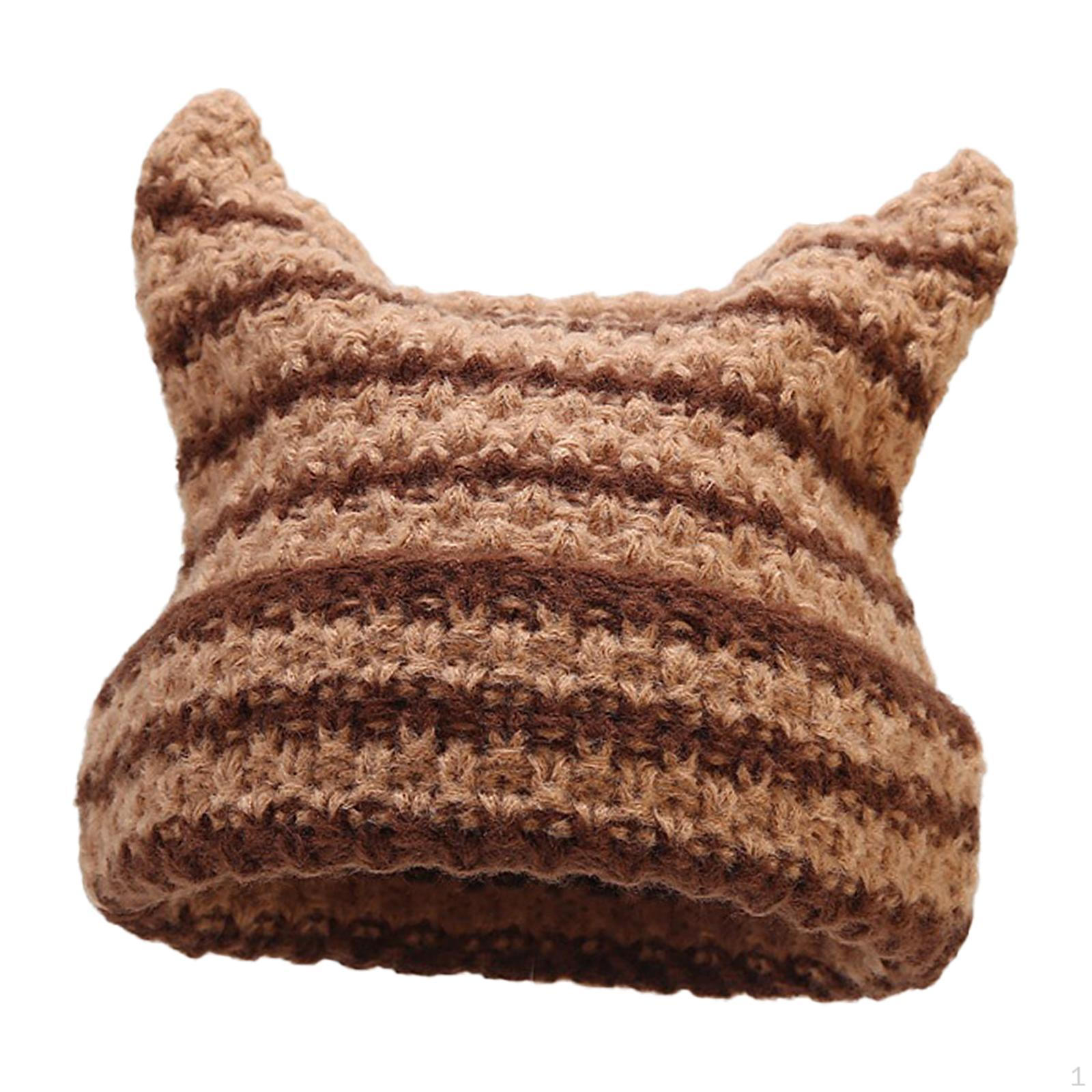 

Женская зимняя шапка, удобный головной убор для активного отдыха в холодную погоду Brown