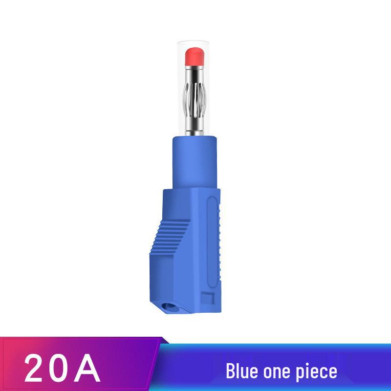 4mm Stackable Banana Plug with Safety Shroud & Spring-Retractable Nitrile Wire Test Lead