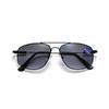 Grey Lenses Bifocal Reading Sunglasses Memory Elastic Temple Double Bridge Comfortable Reading Glasses +0.75 To +4 UV Protection