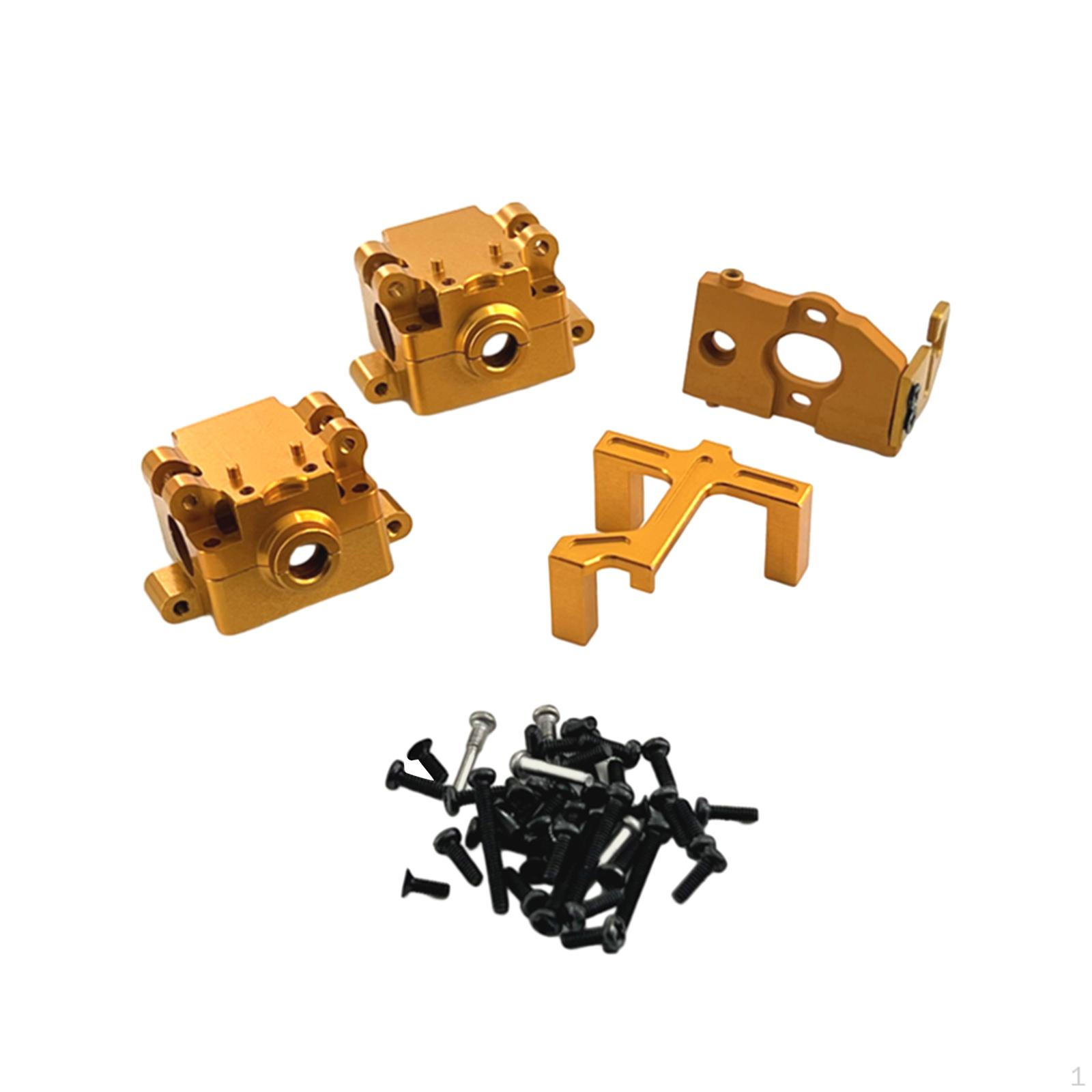 

Set for 1/28 RC Crawler Car Gear Housing And Metal Accessories Gray