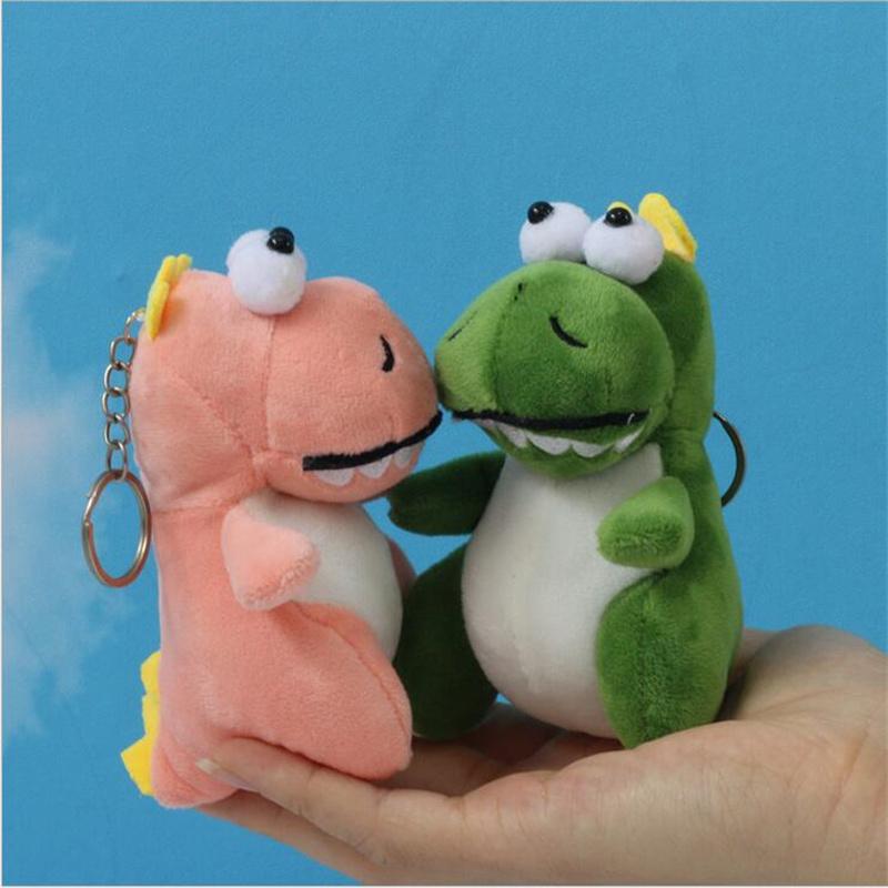 12cm malý dinosaurus Plyšové hračky Panenka Vycpané zvíře Ornament Přívěsek Taška Přívěsek na klíče Doplňky do auta Dárek Dívka