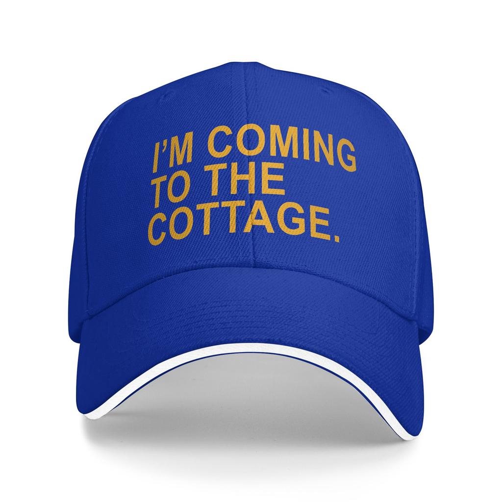 I'm Coming To The Cottage Funny Quote Baseball Cap  Unisex Women Print Trucker Hat Summer Tennis Skate Sun Visor Snapback Cap