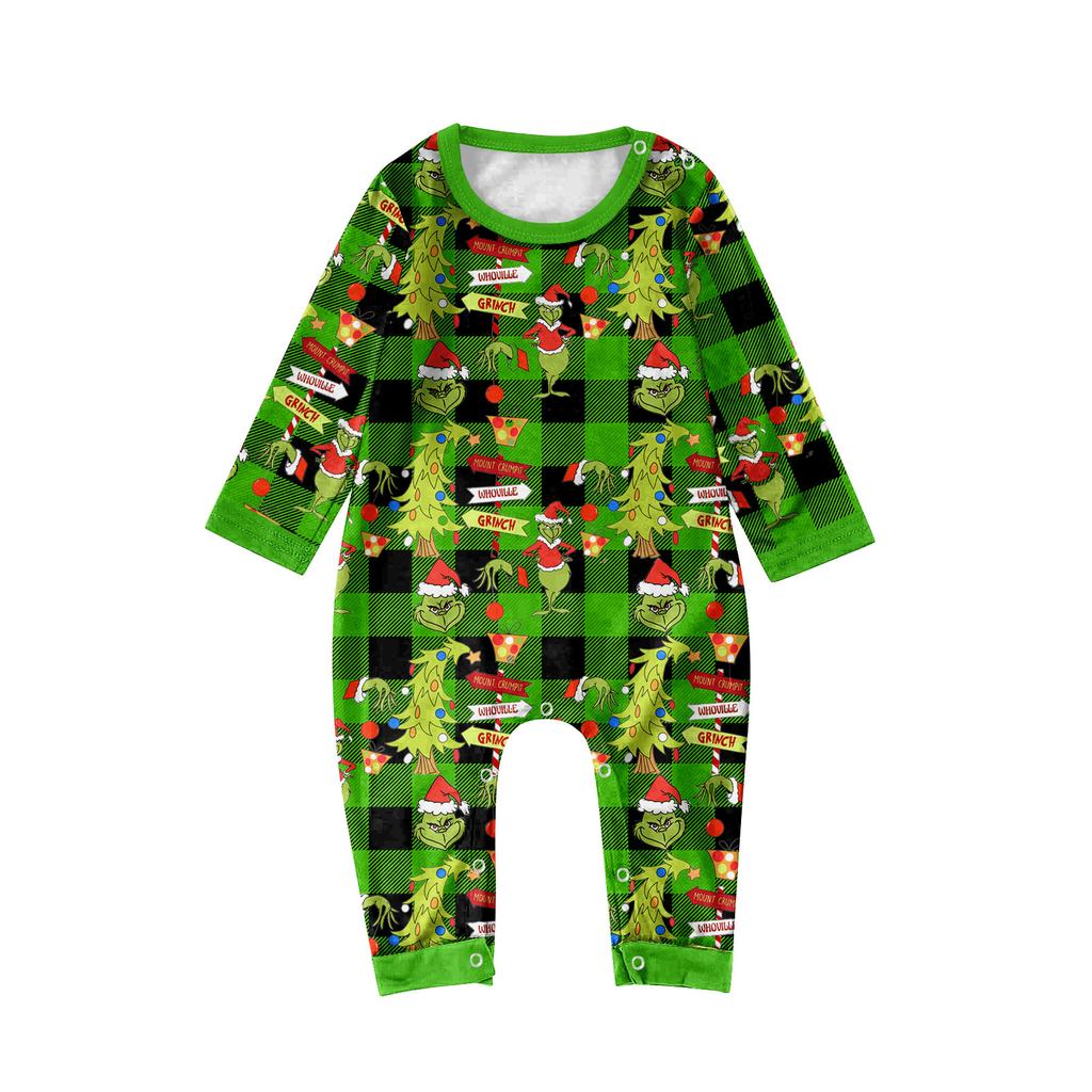 Weihnachtstag Drucke Familie Passend Langarm Oberteile+Hosen Set Familie Passende Sets