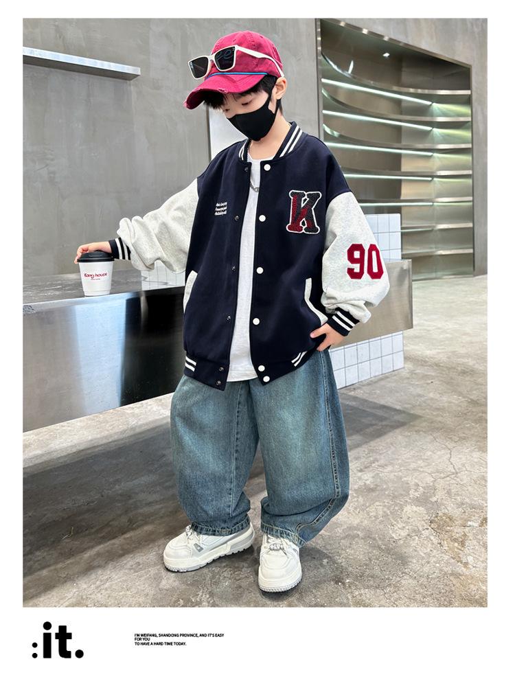 Boys' Stylish Baseball Jacket - 2025 New Autumn/Spring Collection