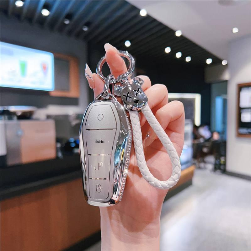 BYD Dolphin Key Cover & Woman's Car Buckle Bag for Han Song Plus, Tang DMMI, Qin Pro, Yuan E2, MX.