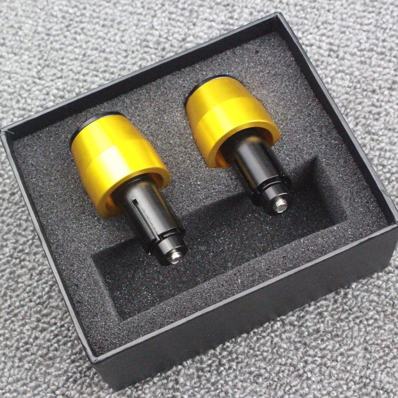 7/8" 22mm CNC Aluminum Universal Motorcycle Handlebars Grips Ends Bar Ends Handlebars Caps For Kawasaki Yamaha Honda SUZUKI