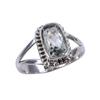 Natural Green Amethyst Gemstone 925 Solid Sterling Silver Gift Ring S.7.5 G2v92
