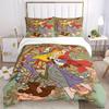 3pcs Aurora Sleeping Beauty Printed Quilt Set - Soft and Comfortable Quilt Cover for Bedroom, Guest Room and Dormitory Decorative Bedding Set 1 D