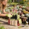 Complete 9 In 1 Garden Kit With Ergonomic Handles And Waterproof Fabric Pouch