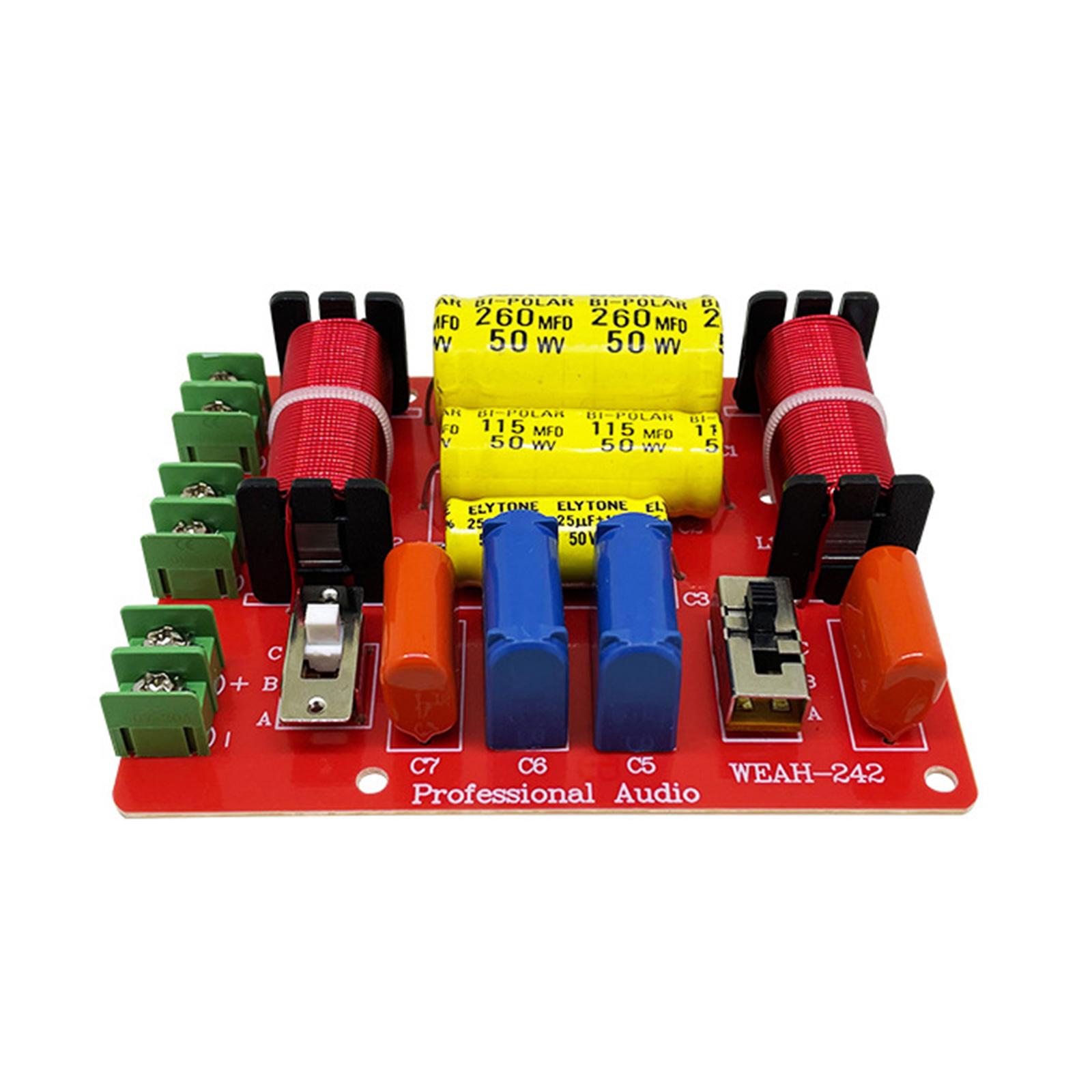 

1PC 400W 2-смуговий аудіоспікер частотний дільник ВЧ-динамік бас-кросовер фільтр спікер підсилювач домашнього звуку кінотеатр 4