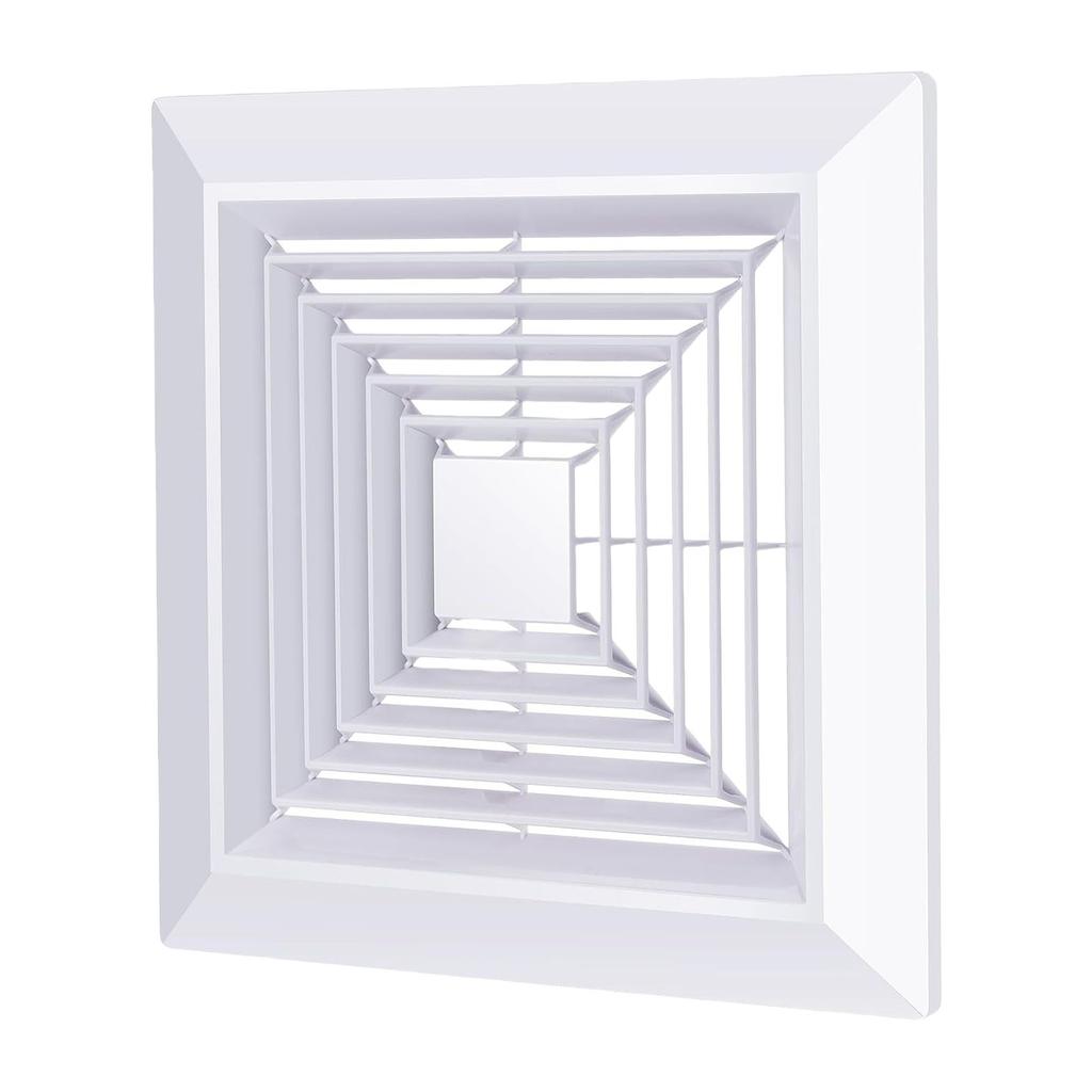 Ceiling Exhaust Fan Cover Square Ventilator Exhaust Hood Bathroom Ventilation Fan Cover for Kitchen and Toilet Use