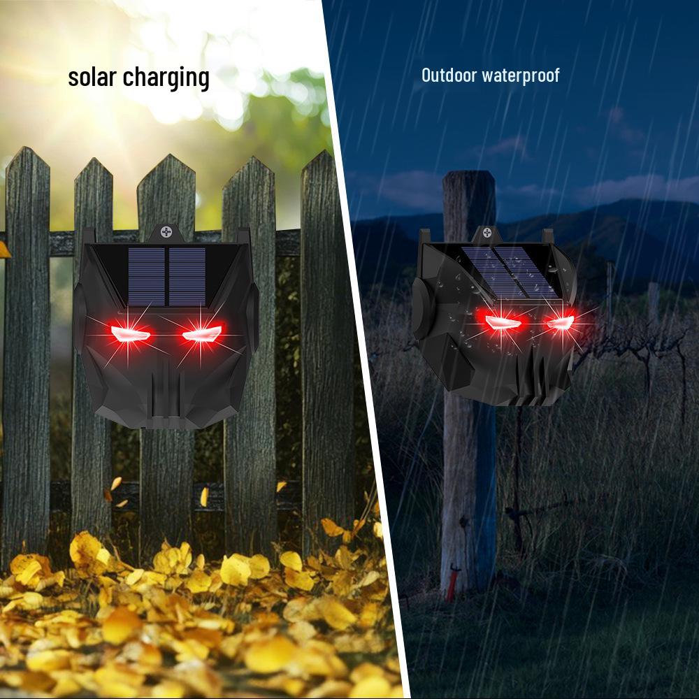Solar-Powered Red Light Repellent for Rabbits, Wolves, Bears, Deer, and Weasels