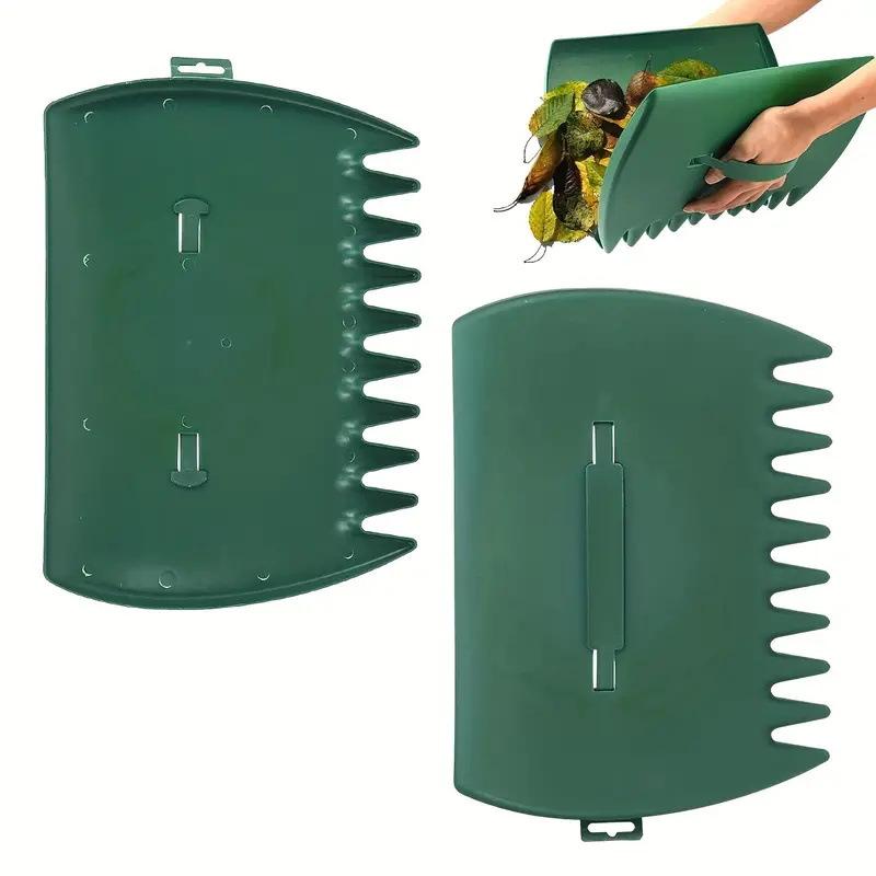 Outdoor Leaf Grabber Garden Plastic Rake, Leaf Collection Tool, Yard Leaf Scoop, Lightweight Durable Garden Cleaning Tool