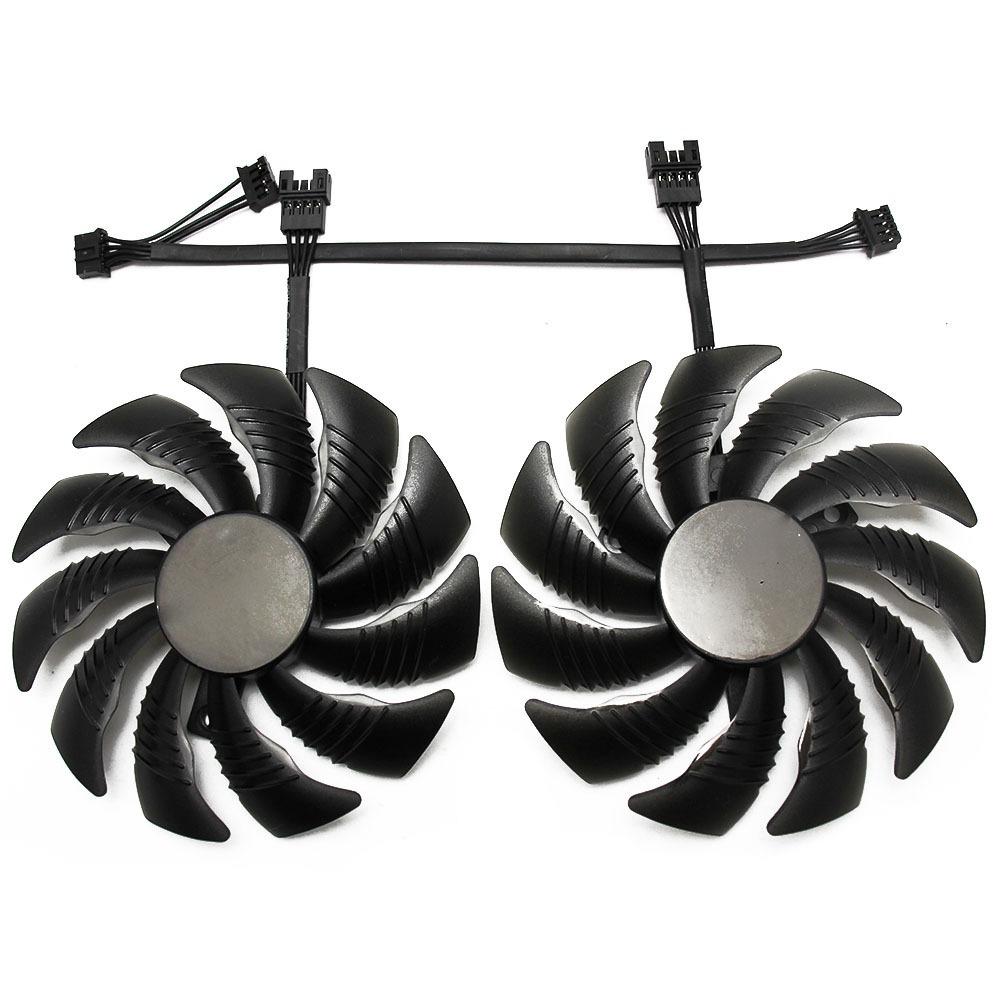 DC 12V Graphics Card Fans Cooling Fans for GIGABYTE RTX2060GTX1650 1660/1660Ti Computer Cooling Clockwise