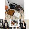 Vintage Mini Camera Bag For Kids Stylish Waterproof Pu Crossbody Purse For Boys And Girls