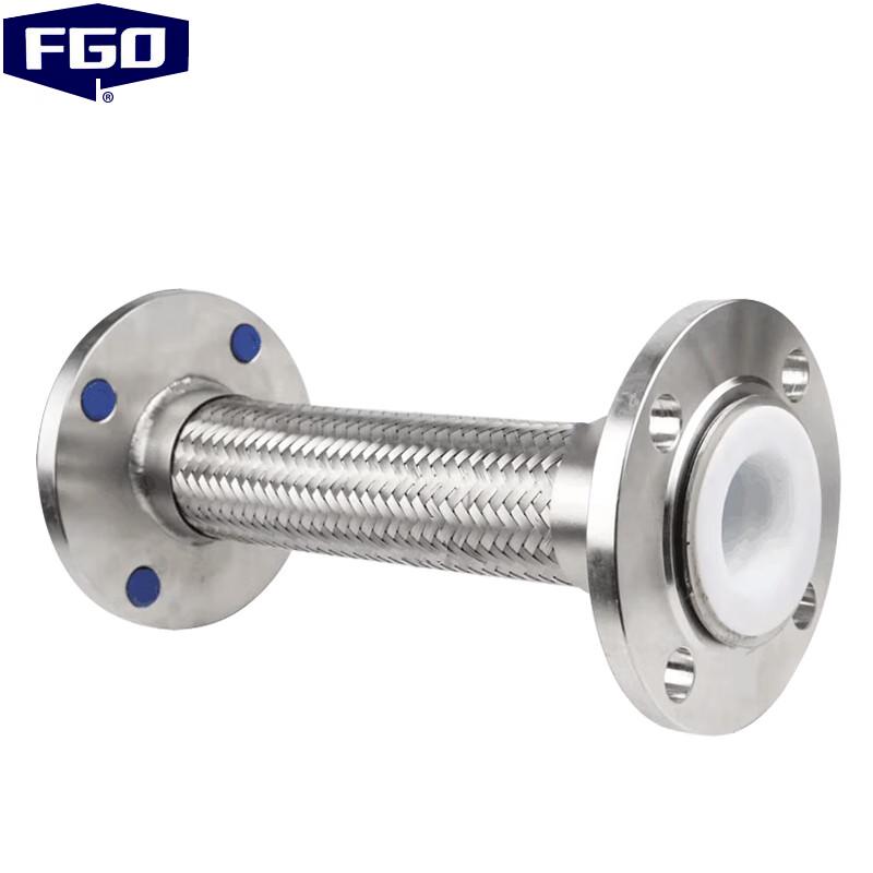 Stainless Steel PTFE Lined Braided Flexible Hose DN40, 400mm