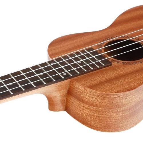 Beginner's Kit: Mokaini Soprano Ukulele, 23-inch, Made of Premium Mahogany. Includes Ukulele Bag, Tuner, Japanese Language Learning Materials, Hanging