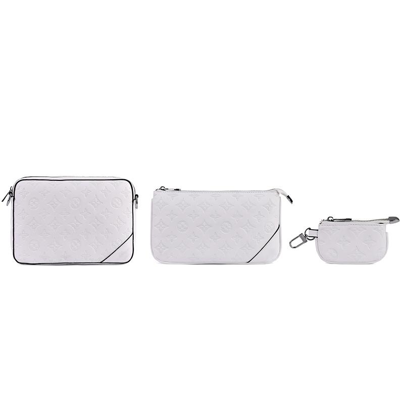 Buy New 3Piece Crossbody Bag Fashion Pure White Shoulder Bag Leisure