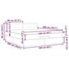 VidaXL Cadre de lit ottoman avec matelas gris clair 160x200 cm velours, cadre de lit, cadre de lit rembourré, cadre de lit 3311927