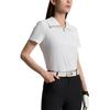FILA Golf Collection SS25 Fashion Solid Color Comfortable Simple Short Sleeve Polo Shirt Women tops A11W535126F-WT