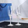 New 2pcs Champagne Cup Enamel Cup Wine Cup Crystal Glass Red Wine Cup Personalized Exquisite Gift