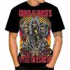 Vintage Guns N Roses 3D Print O-Neck T-shirt Men Casual Short Sleeve Rock Band Oversized Hip-hop Tshirt Unisex Clothing
