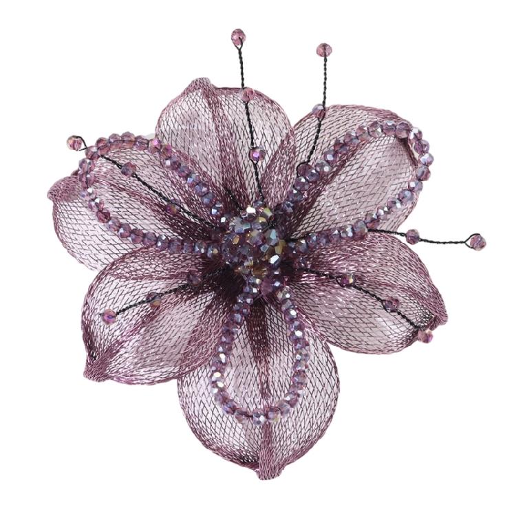 Flower Sewing Hair Clip Brooch for Wedding Dresses Artistic for Dress Wedding Bridal Dress Decorative Applique