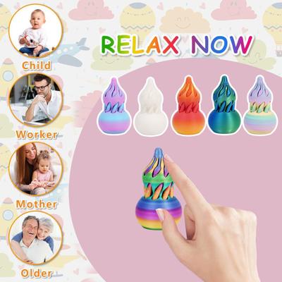 Spiralkürbis-Zappelspielzeug, Unmögliches Kürbis-Durchgangsspielzeug, 3D-gedrucktes Spiralkürbis-Spielzeug, Mini-Wirbelfaden-Illusion, Desktop-Dekor, Geschenk zum Stressabbau