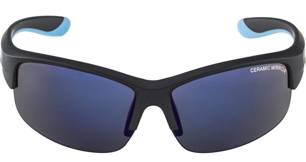 ALPINA FLEXXY YOUTH HR Sports Sunglasses with UV Soft and Flexible Black Kids' Protection, Frame, Matte/Blue