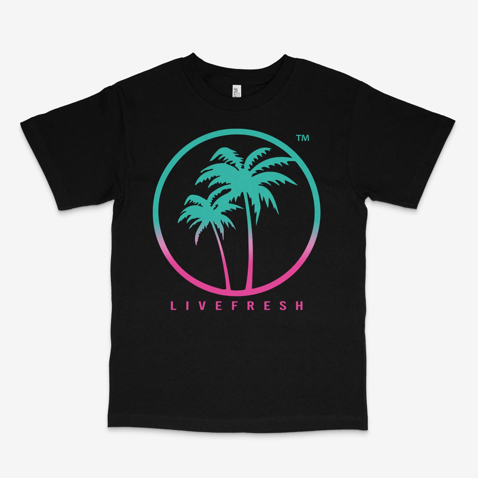 Live Fresh South Beach Black Tee S разноцветный