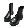 Fashion Fashion Women's Ankle Boots High Heel Round Head Thick Heel Back Zipper Fashion Boots Platform Shoes Boots Women 2024
