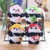 Charming Mini Plush Panda Keychain Cozy Stuffed Animal Hanging Doll For Kids