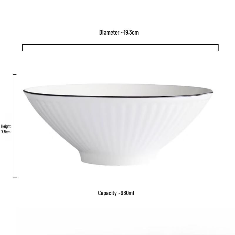 Ru Han Ceramic Household Soup Bowl