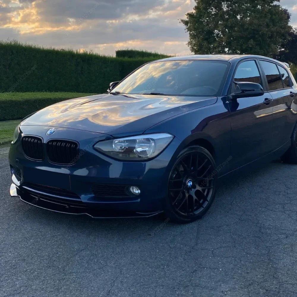Do BMW serii 1 F20 F21 M Sport Hatchback 2011-2019 Samochód Przedni Zderzak Wargi Spoiler Rozdzielacz Dyfuzor Zestawy Karoserii Pokrywa Czarny Tuning