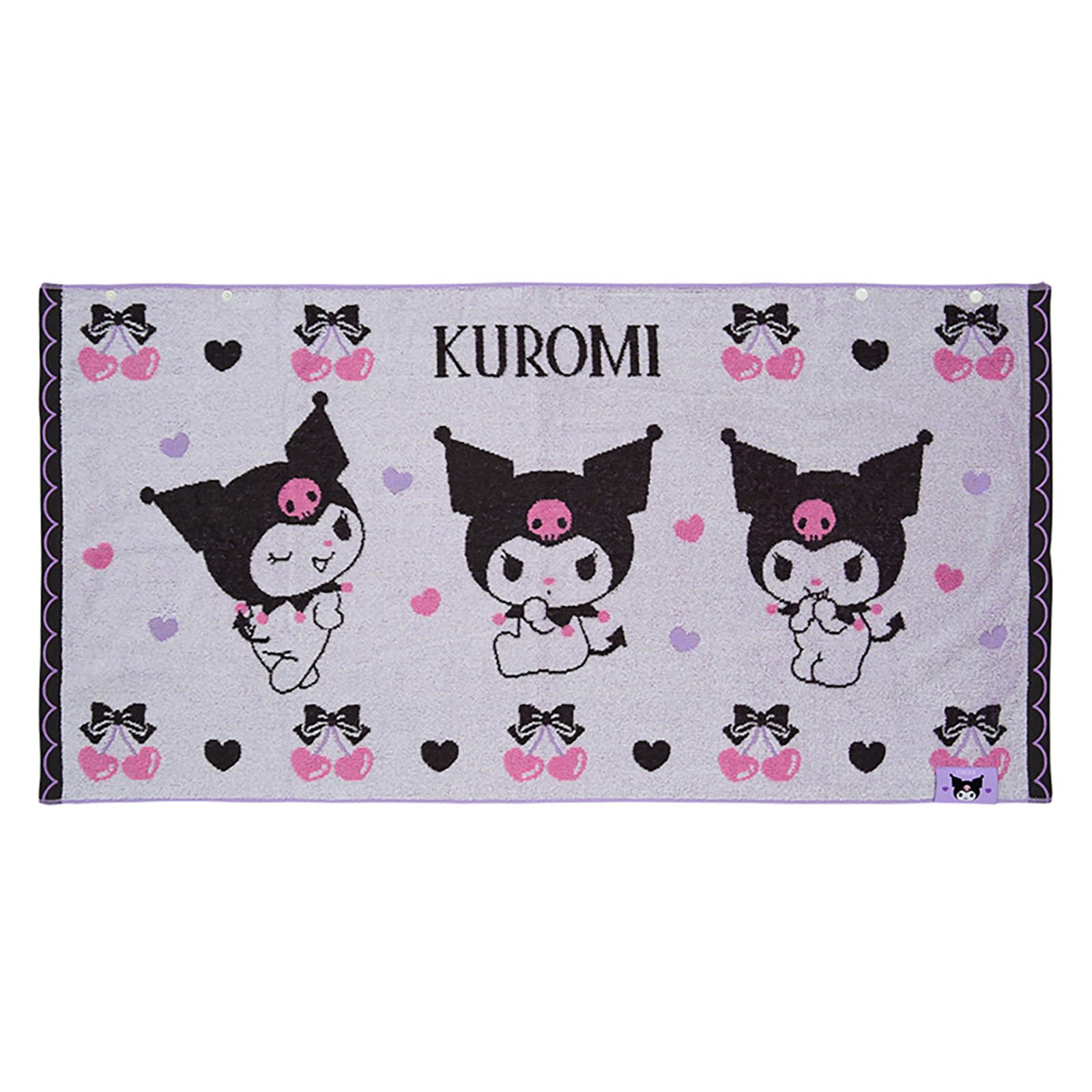 Sanrio Bath Towel Kuromi 841447 (SANRIO) Snap-on -