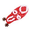 Pet Christmas Clothes Flannel Snap Buttons Closure Hooded Dog Costume Coat for Cat Puppy Chinchillas Rabbits M 1 Piece