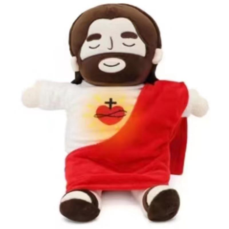 Lucifer Battery Jesus Powered Plush Toy Creatures Breathing Effect Kids Doll