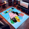 1pc Barbapapa1 Print Area Rug - Soft, Washable Non-Slip Indoor Mat for Office Chairs, Living Room, Home Office Decorative Rug