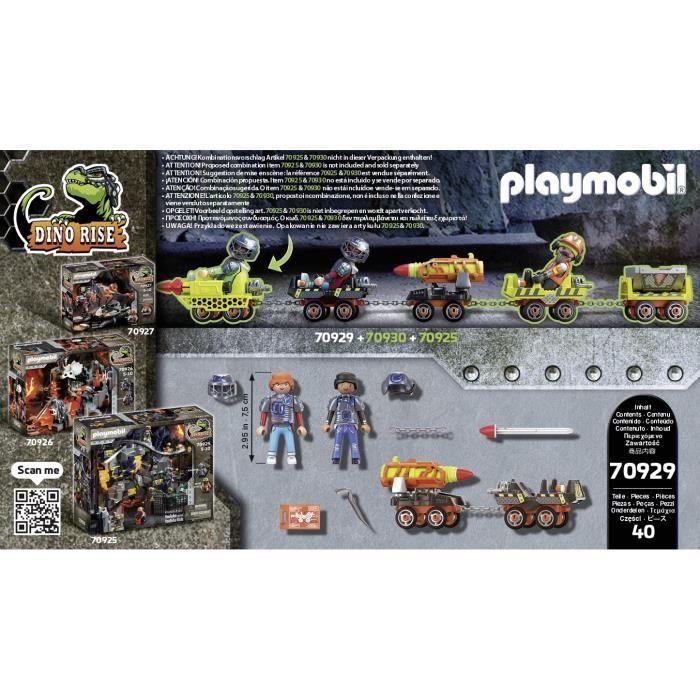 Playmobil - 70929 - Dino Rise - Dino Mine Shooting Vehicle